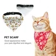 Pet Bandanas Scarf Collar Triangle Towels Adjustable Washabl