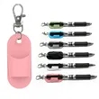 Portable Silicone Pen & Glasses Clip Keychain