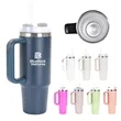 30 Oz Car Cup Holder Tumbler With Handle And Straw Lid