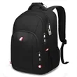 Travel Laptop Black Backpack for Men and Women with