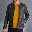 Elite Black Modern Racer Leather Jacket