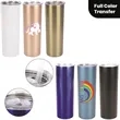 Custom Stainless Steel Skinny Tumbler with Slider Lid
