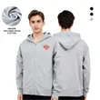 100% Cotton Unisex 360GSM Full Zip Hoodie Sweatshirt W/Hidde
