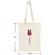 Canvas Cotton Tote Bag, 10.25"x13"