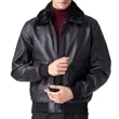 Heritage Fur Collar Leather Aviator Jacket