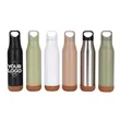 17oz Stainless Steel Insulated Water Bottle with Cork Base