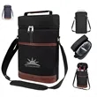 2 Bottle Wine Cooler Bag Zipper Strap Insulated Handbag