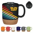 14 Oz. Full Color Cork Base Ceramic Mug