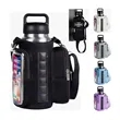 Magnetic Gym Water Bottle Bag with Adjustable Strap