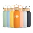 32oz Stainless Steel Vacuum Bottle with Bamboo Lid