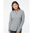 Adidas Women's Lightweight Melange Quarter-Zip Pullover