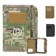 Tactical zipper refillable padfolio binder with card slot