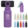34 oz insulated water bottle with magnetic phone mount