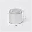 Silver Round Tin Box with Window Lid (2.56*2.36 Inches)