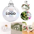 6cm/2.36inch Christmas transparent plastic ball