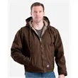 Berne Apparel Men's Heartland Washed Duck Hooded Work Coat