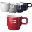 Square Handle Stackable Ceramic Mug, 10 oz.