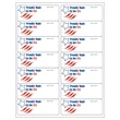 4" x 1.5" - 14up 8.5 x 11  Custom Laser Labels 1,000 Shee...