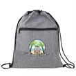 Heather Gray Drawstring Backpack