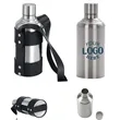 18oz Stainless Steel Wine Bottle w/ Portable Carrying Strap