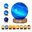 USB Plug-in Touch Planet Night Light - 3 Colors Dimming