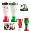 16 OZ.Christmas Hand Painted Glass Beer Mug