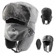 Winter Fur Lined Hat with Windproof Mask