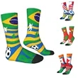 Custom World Cup Fan Socks Polyester Crew Sportswear