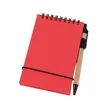 Eco-Conscious Flip-Top Pocket Notebook with Detachable Pen