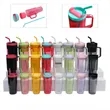 Large Capacity Car Cup Set With Straws