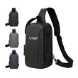 Custom Water Resistant Crossbody Sling Bag With USB And Lock