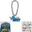 Oversized Fan Chain Necklace with EVA Tag