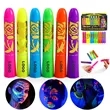 12-Pack Glow-in-the-Dark UV Face & Body Paint Sticks