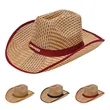 Straw Cowboy Hat With Customizable Band