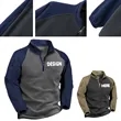 Thermal Fleece Zip-Neck Pullover Jacket For Outdoor Training