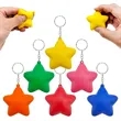 Pu Foam Star Keychain Stress Relief Ball Squeeze Toy