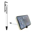 Press-type gel pen with mobile phone holder