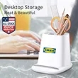 5W Wireless Charger Pen Holder With Dual USB Charging Ports