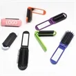 Compact Folding Hairbrush With Mirror