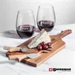 Swissmar® Paddle Board & 2 Laurent Stemless Wine