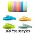 Luminous silicone bracelet