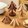 Creative Solid Wood Tree-shaped Heat Insulation Mat