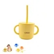 Children'S Silicone Suction Straw Cup