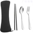 Travel Utensil Set in Pouch