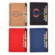 Eco-Recycled Spiral Kraft Notebook With Sticky Notes Flags