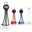 Square 3 in 1 Keychain Charging Cable