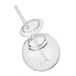 Cocktail Ball Tumbler with Straw, 15 oz.