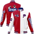 Custom Two Tone Split Fashion Varsity Letterman Jacket