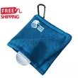 2 in 1 Golf Ball Cleaner Towel Portable Microfiber