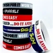 Customizable Silicone Wristband Fully Personalized Imprint